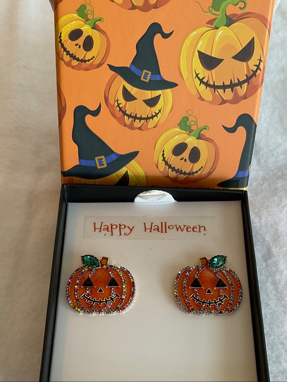 Halloween Pumpkin Stud Earrings